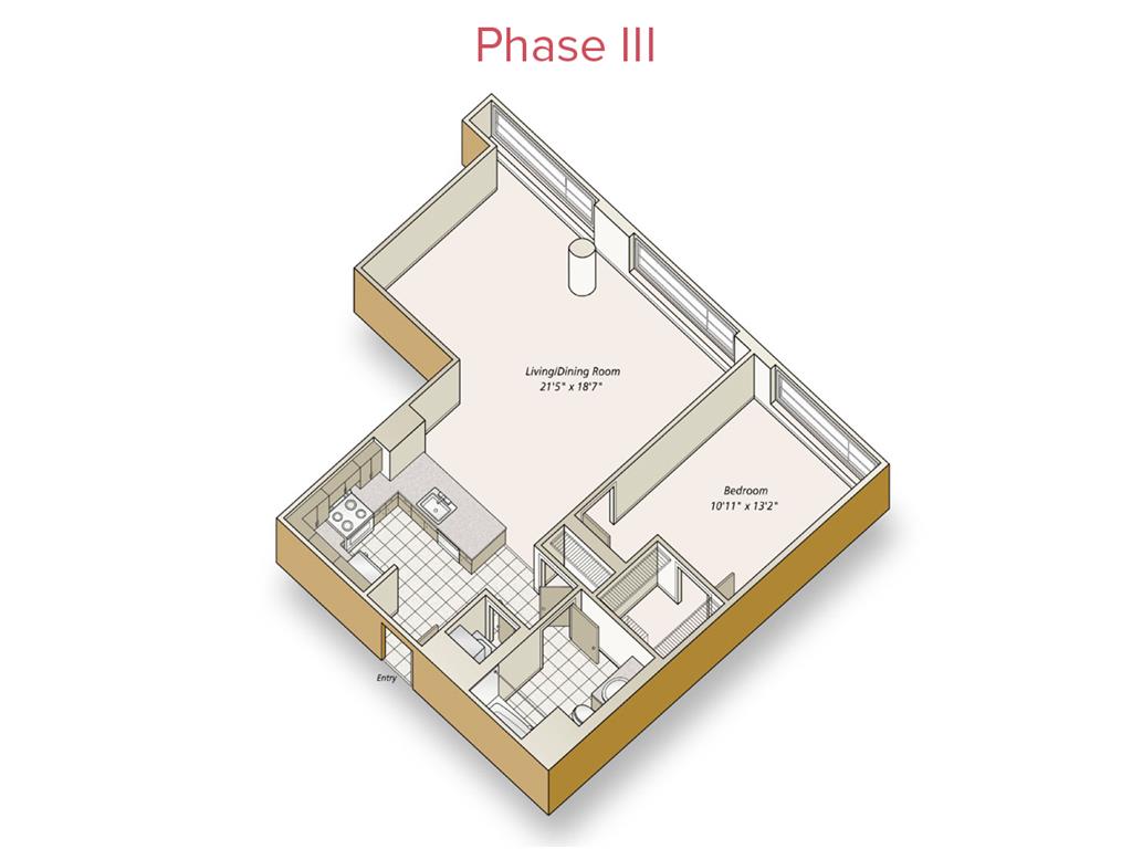 1 bed |  1 bath |  "apartment"